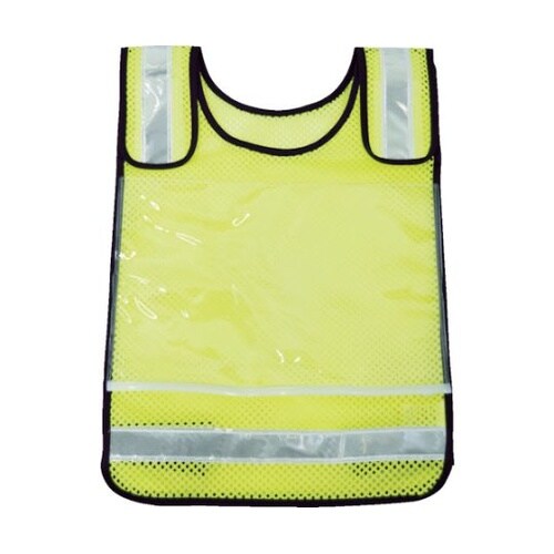 TMNVY 肩調整付ゼッケンベスト黄色