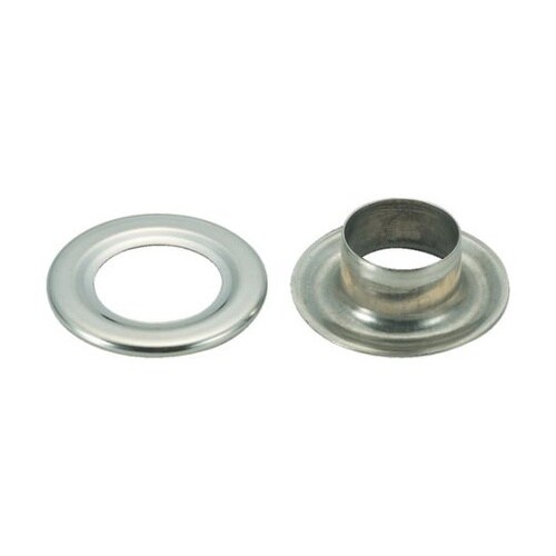 両面ハトメ 真鍮ニッケルメッキ 8mm