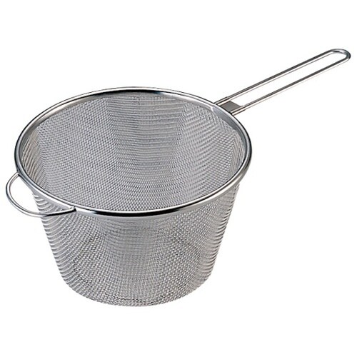 18−8ボイルストレーナー足付 19cm