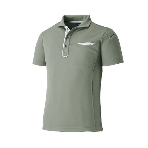 3684−40−L 半袖ポロ グレー L