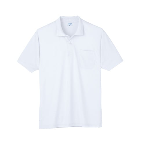 7361−90−M 半袖ポロシャツ 白M