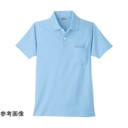 9006 DRY半袖ポロシャツ サックス