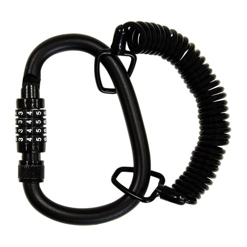 IB−154 カラビナ錠 ワイヤー付き