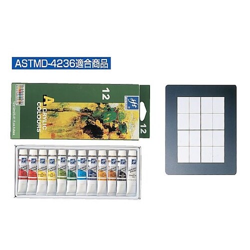 107250 アクリル絵具12ml12色