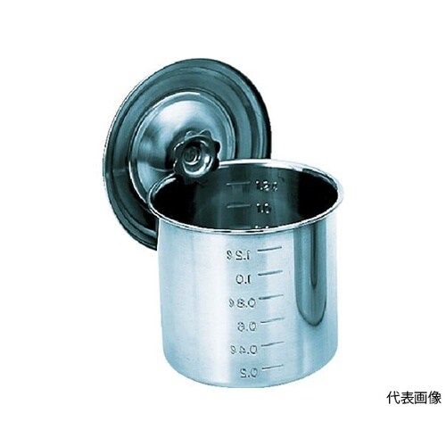 ステンレスポット蓋付 90x90 0.5