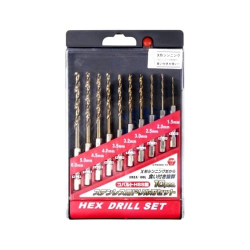 GTNSDS−10ドリル刃セット10本組