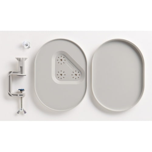 クランプ付クラフトトレー グレー 576