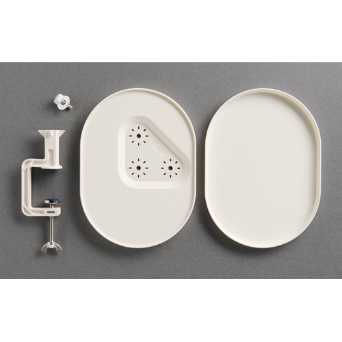 クランプ付クラフトトレー ホワイト 57