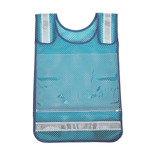 肩調整付ゼッケンベスト メッシュスカイブ