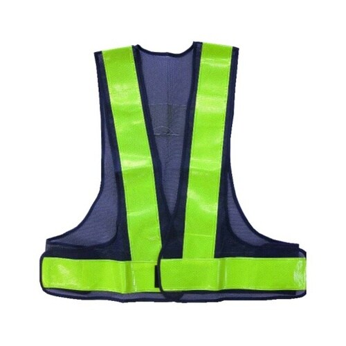 87403 反射ベスト紺×黄ハイカプセル