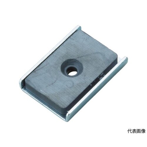 キャップ付フェライト磁石 角形穴あり 2