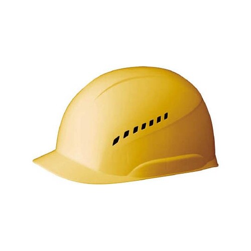 PE製軽作業帽(通気孔) イエロー SC