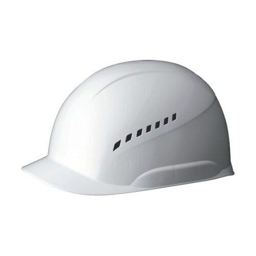 PE製軽作業帽(通気孔) ホワイト SC