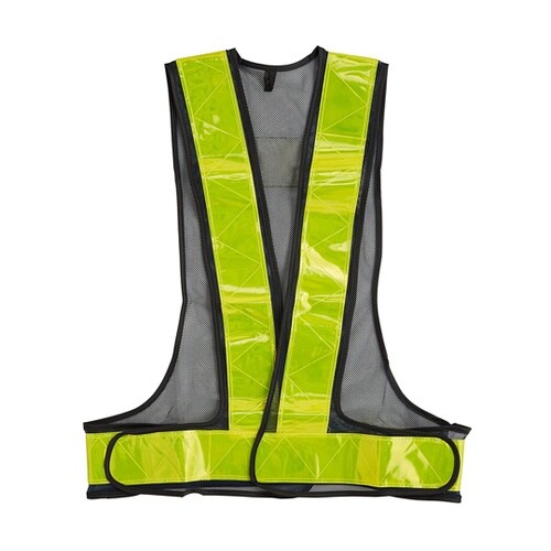 反射安全ベスト ネイビー×イエロー XL