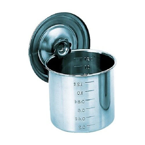 ステンレスポット蓋付 80x80 0.3