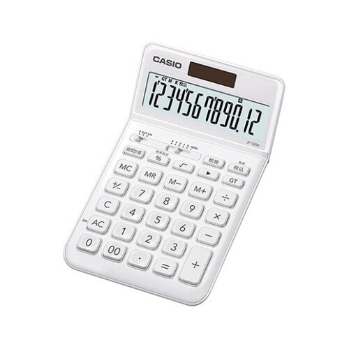 JFS200WENジャスト型電卓12桁白