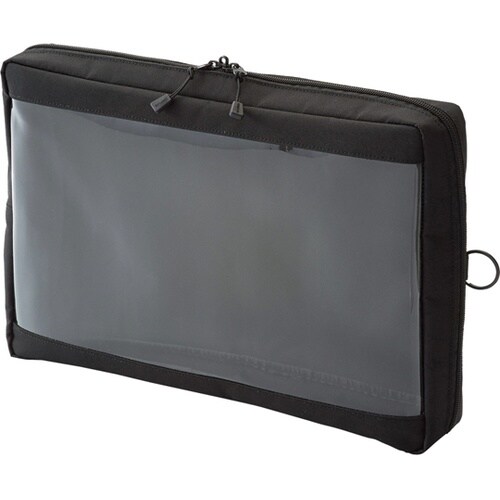 クリヤーボックスポーチ A4サイズ ブラ