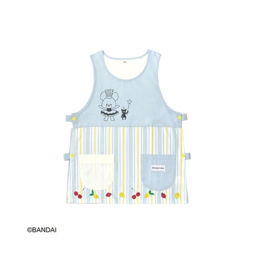 くまのがっこうエプロン アイボリー/ブル