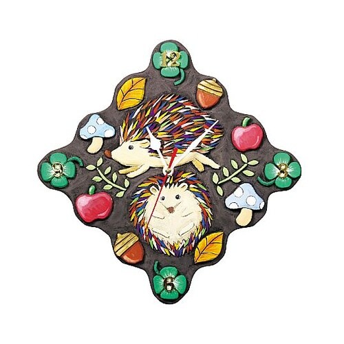 20121 黒彫板時計 クォーツ時計B付