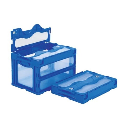 フタ一体型折りたたみコンテナー 5590