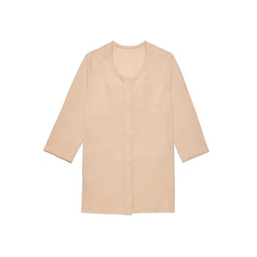 7505−1婦人用七分袖ベージュM肌着