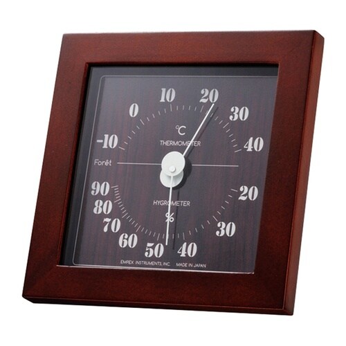 フォレ温湿度計 ブラウン TM−4672