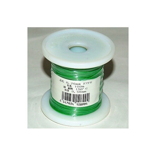 ETFE0.26GL100R 電線 緑
