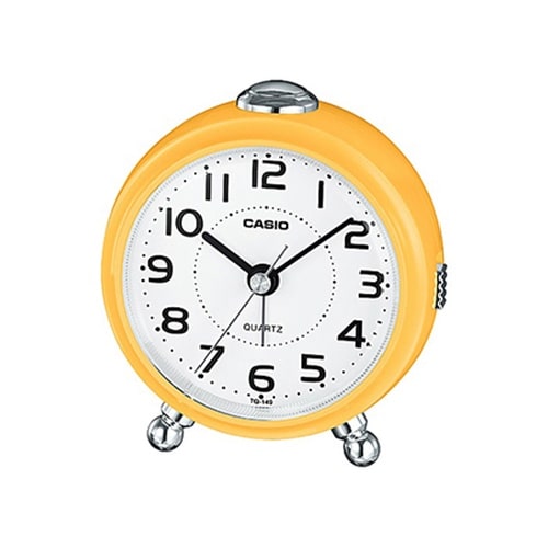 カシオ 小型目覚ましクロック イエロー