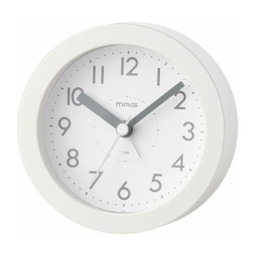 MAG電子音目覚まし時計 ルント ホワイ