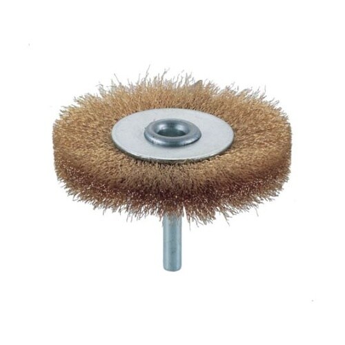 TB6244 軸付ホイールブラシ真鍮