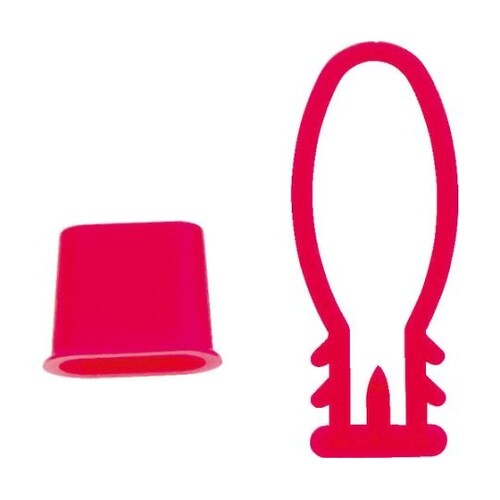 みかんネット用留め具 赤 100個入 B