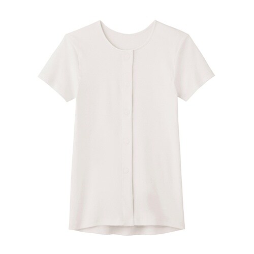 婦人3分袖ワンタッチインナー ホワイト