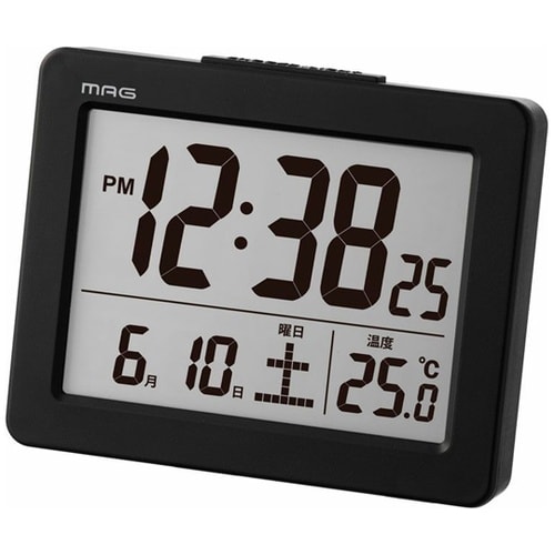 MAGデジタル目覚まし時計 ブリム ブラ