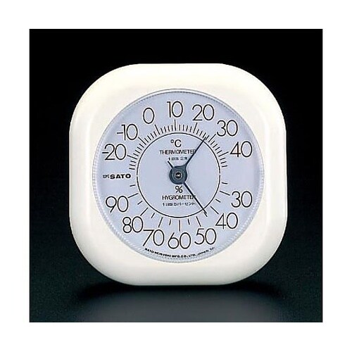 120x120x29mm 温度・湿度計