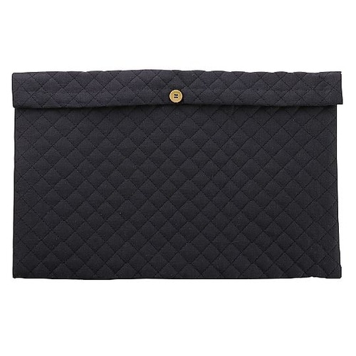 基礎縫いクッションケース チャコールグレ