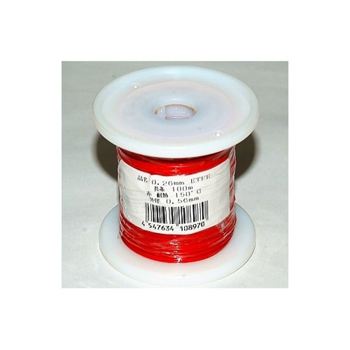 ETFE0.26RL100R 電線 赤