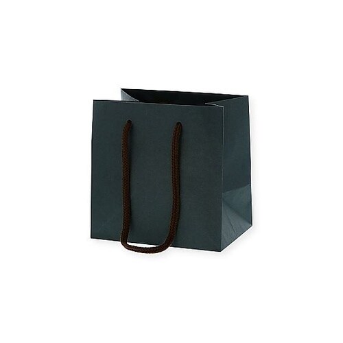 手提げ紙袋 カラーチャームバッグ 紺 1