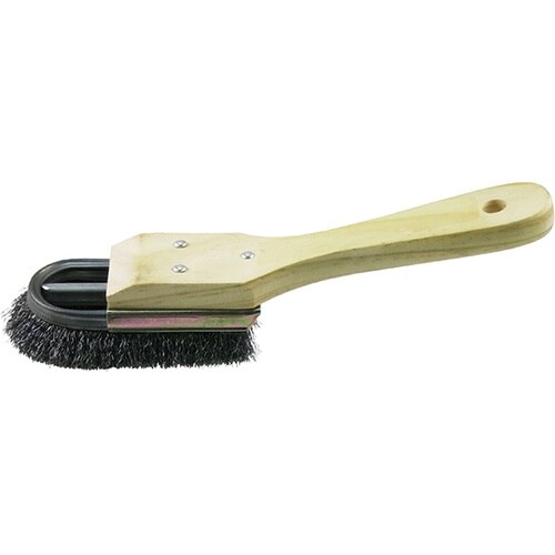 チャンネルブラシ 三行 鋼線