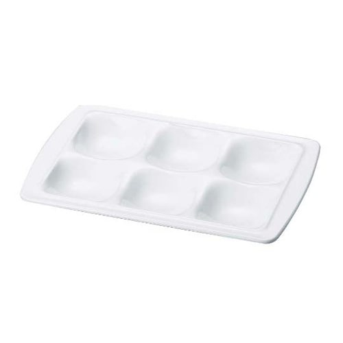 ニュービュッフェプレート 6ホール 白