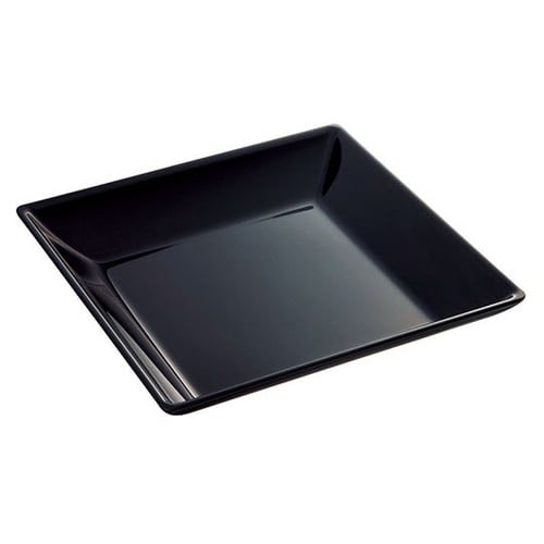 319347 スクウェアスープ皿 黒