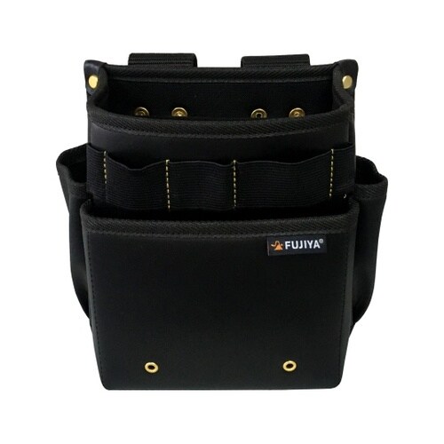 PS−22BG 腰袋スタンダード2段黒金