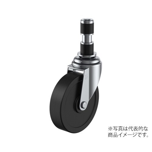 ETF型キャスター 自在車ゴムパイプ差し