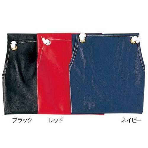 PVC レザーエプロン ブラック