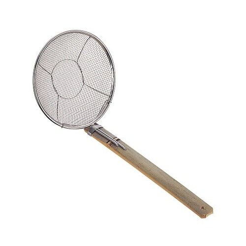 18−8特製竹柄そば揚 L型 6寸