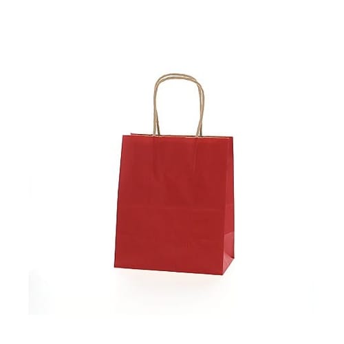 003266300 手提げ紙袋未晒赤C
