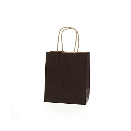 003266303 手提げ紙袋未晒焦茶C
