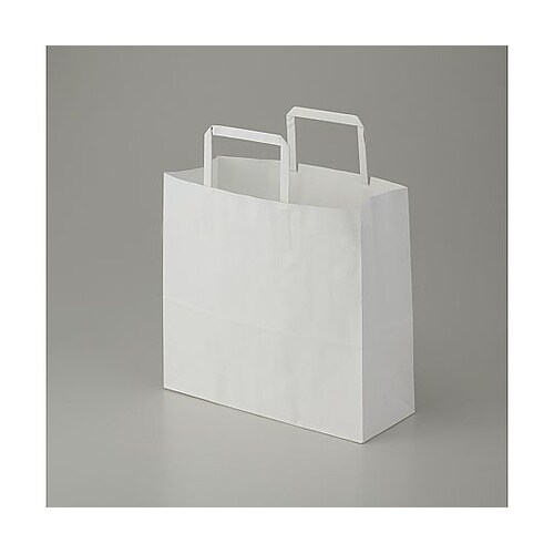 003267300手提げ紙袋平手晒白無地