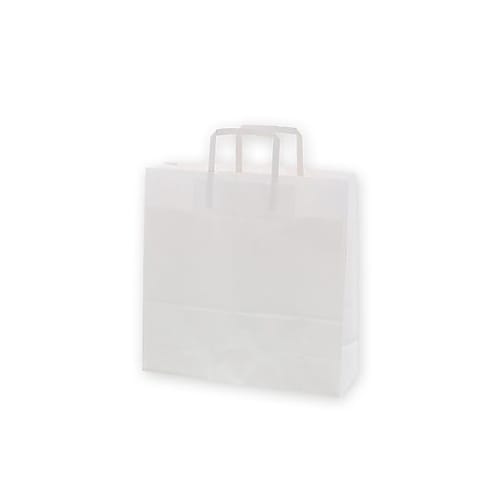 003262520手提げ紙袋平手晒白無地