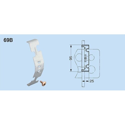 ボックス支持金具 吊ボルト用 1セット(