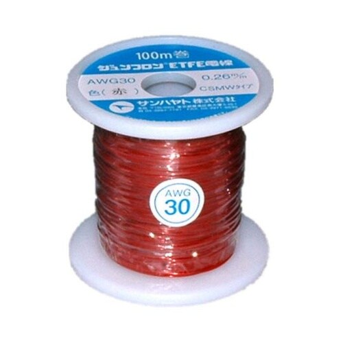 ETFE電線 赤 0.26mm 100m